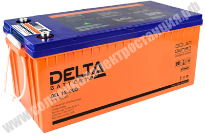 Аккумулятор гелевый 12 вольт 200 ампер*час Delta GEL 12-200 цена Хабаровск Аккумулятор гелевый 12 вольт 200 ампер*час Delta GEL 12-200 купить в Хабаровске