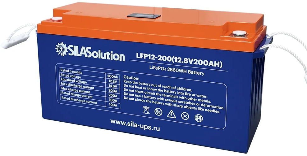 Литиевый аккумулятор (LiFePO4) 12 в 200 ач SILAsolution LFP12-200 цена Хабаровск Литиевый аккумулятор (LiFePO4) 12 в 200 ач SILAsolution LFP12-200 купить в Хабаровске